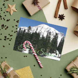 Cartes Pour Fêtes Annuelles C'est la saison Mont Rainier Photo