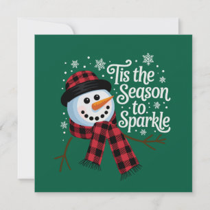 Cartes Pour Fêtes Annuelles C'est la saison pour briller Noël Vacances d'hiver