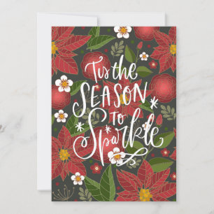 Cartes Pour Fêtes Annuelles C'Est La Saison Pour Éclater Red Poinsettia Busine
