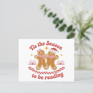 Cartes Pour Fêtes Annuelles C'est la saison pour lire l'école de Noël 