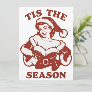 Cartes Pour Fêtes Annuelles C'est la saison Snarky Noël Sarcasme Drôle 