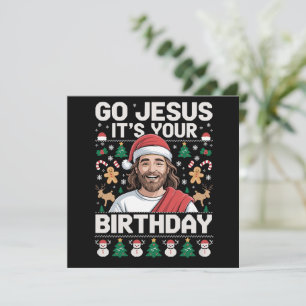 Cartes Pour Fêtes Annuelles C'est l'anniversaire de Jésus Sweat de Noël laid
