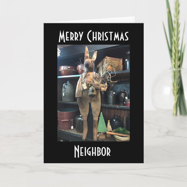 CARTES POUR FÊTES ANNUELLES C'EST LE RABBIT DE NOËL* (Devant)