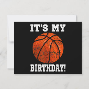 Cartes Pour Fêtes Annuelles C'est mon anniversaire Basketball Lover cadeau Ret