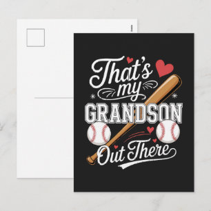 Cartes Pour Fêtes Annuelles C'est mon petit-fils là-bas Baseball