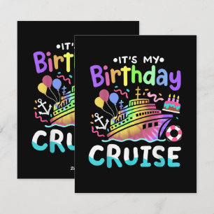 Cartes Pour Fêtes Annuelles C'est mon voyage de vacances en croisière teinté d