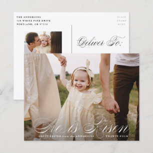 Cartes Pour Fêtes Annuelles C'est Risen Script Easter Photo