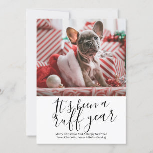 Cartes Pour Fêtes Annuelles C'est un chien de l'année rude, Noël personnalisé