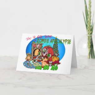 Cartes Pour Fêtes Annuelles C'était la nuit avant les zombies
