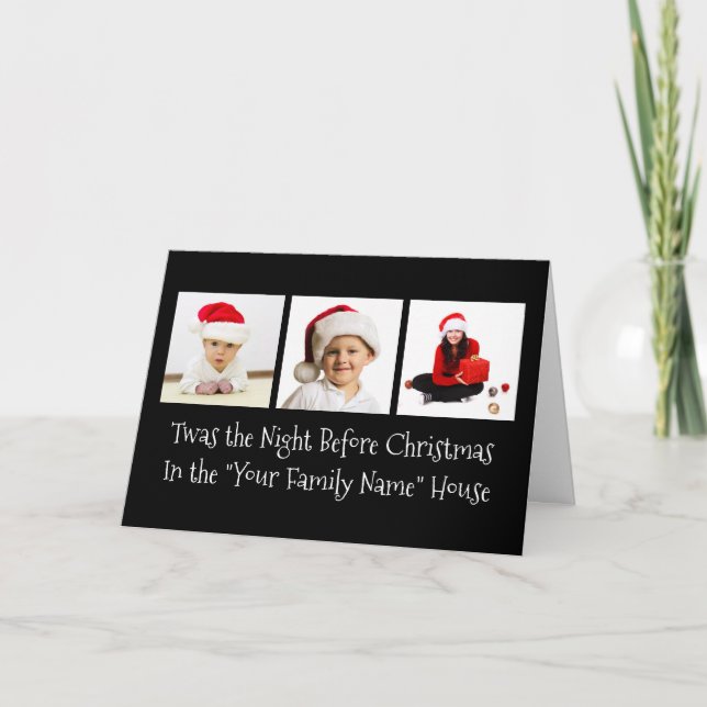 Cartes Pour Fêtes Annuelles C'était la nuit avant Noël (Devant)