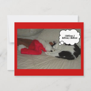 Cartes Pour Fêtes Annuelles C'était la nuit avant Noël Kitten