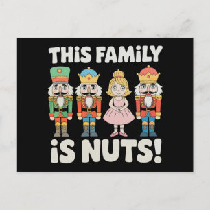 Cartes Pour Fêtes Annuelles Cette famille est folle Noël Casse-Noisette Xmas
