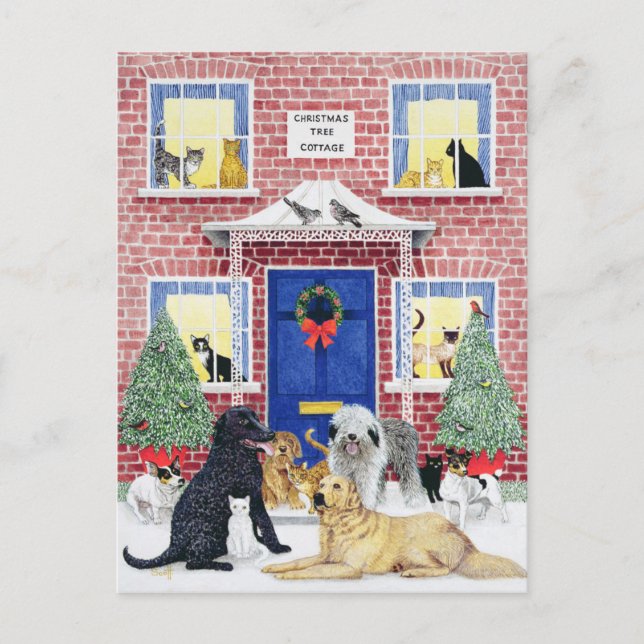 Cartes Pour Fêtes Annuelles Chaleur de Noël (Devant)