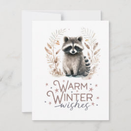 Cartes Pour Fêtes Annuelles Chaleureux désir d'hiver