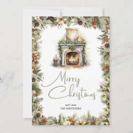Cartes Pour Fêtes Annuelles Chaleureux teintes naturelles de la terre de Noël