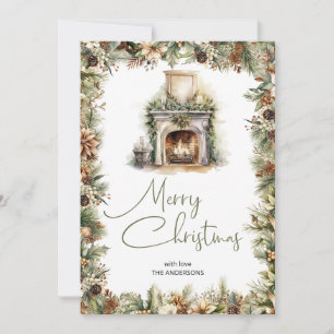 Cartes Pour Fêtes Annuelles Chaleureux teintes naturelles de la terre de Noël 