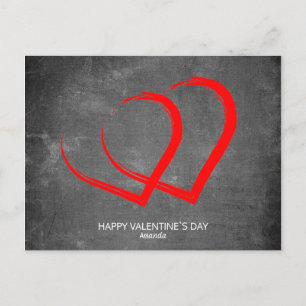 Cartes Pour Fêtes Annuelles Chalkboard Hearts de la Saint Valentin moderne