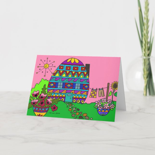 Cartes Pour Fêtes Annuelles Chambre de Pysanka (Devant)