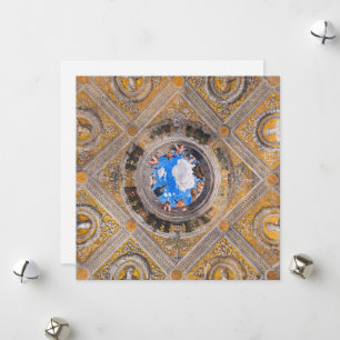 Cartes Pour Fêtes Annuelles Chambre des nuptiales, plafond par Andrea Mantegna