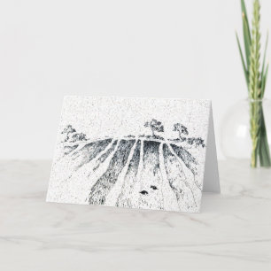 Cartes Pour Fêtes Annuelles Champ avec corbeaux par Alexandra Cook aka Linanda