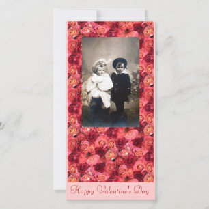 Cartes Pour Fêtes Annuelles CHAMP rose, rouge vif rose rouge vif