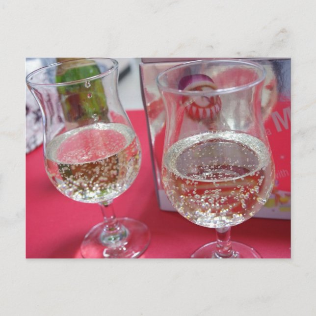 Cartes Pour Fêtes Annuelles Champagne de Noël (Devant)