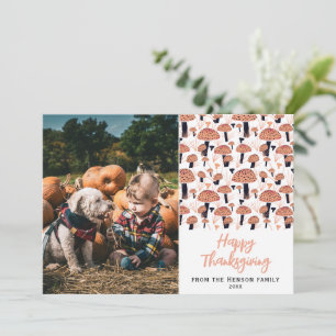 Cartes Pour Fêtes Annuelles Champignon bon thanksgiving Automne automne photo