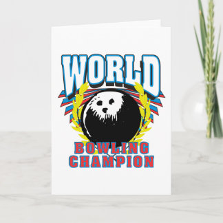Cartes Pour Fêtes Annuelles Champion du monde de bowling