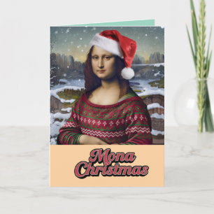 Cartes Pour Fêtes Annuelles Chandail de Noël Mona Lisa