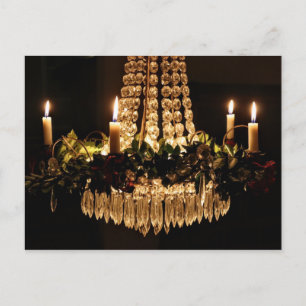 Cartes Pour Fêtes Annuelles Chandelier de Noël