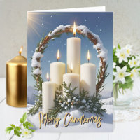 Chandeliers Wiccan Imbolc Chandeliers Wreath Snowy