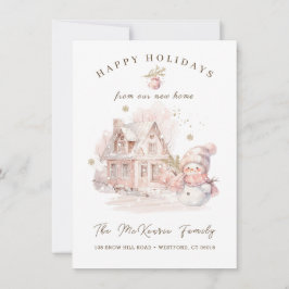 Cartes Pour Fêtes Annuelles Changement d'adresse à Noël