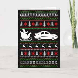 Cartes Pour Fêtes Annuelles Changer dans le texte Père Noël avec Noël de voitu