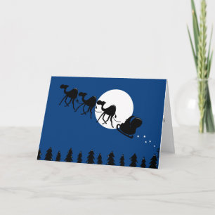 Cartes Pour Fêtes Annuelles changez en Père Noël l'équipe
