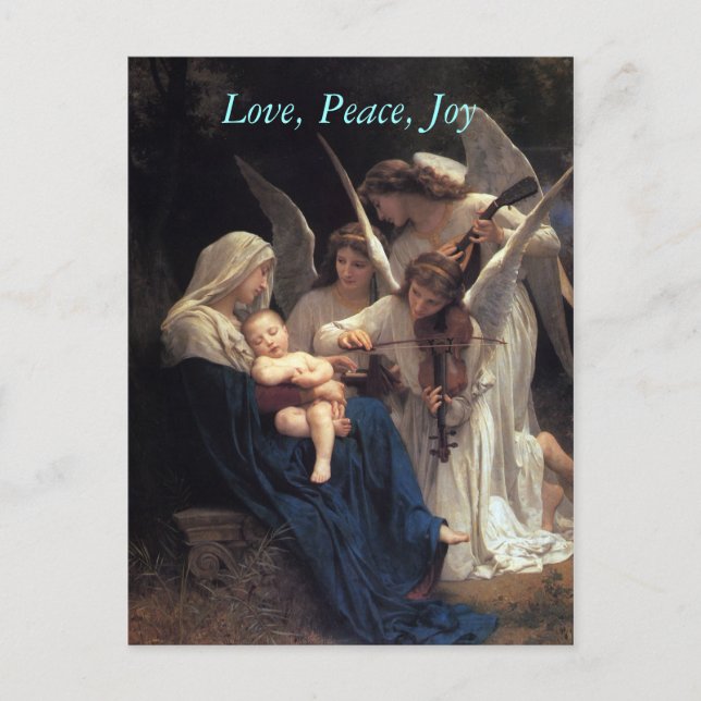 Cartes Pour Fêtes Annuelles Chanson d'Angels, postcards de Christmas (Devant)