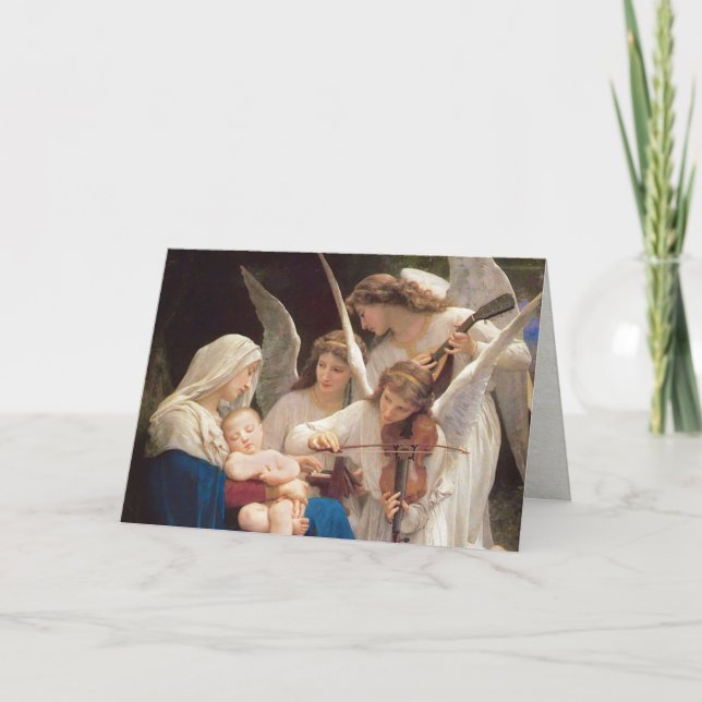 Cartes Pour Fêtes Annuelles Chanson des Anges Noël (Devant)