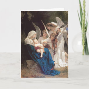 Cartes Pour Fêtes Annuelles Chanson des anges - William Bouguereau Noël