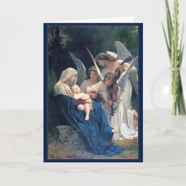 Cartes Pour Fêtes Annuelles Chanson des beaux-arts de William Bouguereau (Devant)