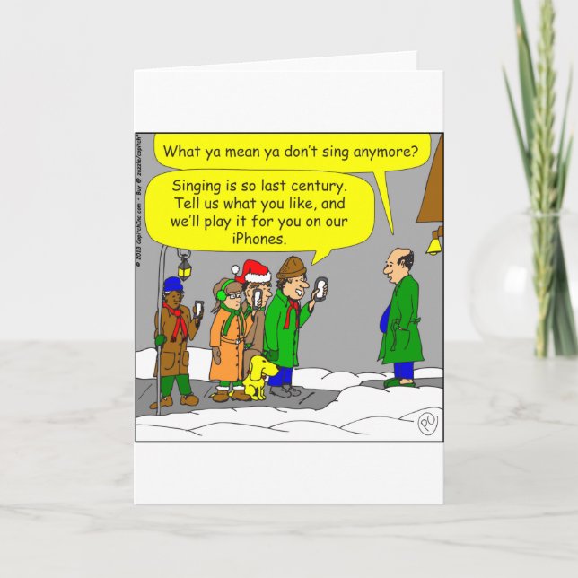 Cartes Pour Fêtes Annuelles chansons de noël x71 sur bande dessinée iPhone (Devant)