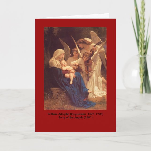 Cartes Pour Fêtes Annuelles Chant des Anges (Devant)