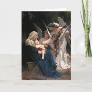 Cartes Pour Fêtes Annuelles Chant des Anges (1881) par Bouguereau