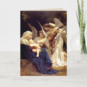 Cartes Pour Fêtes Annuelles Chant des Anges Religieux Mère Bienheureuse