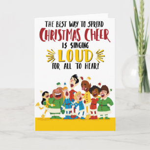 Cartes Pour Fêtes Annuelles Chant fort pour que tous entendent