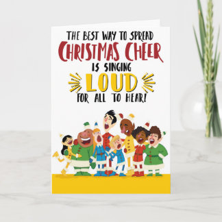 Cartes Pour Fêtes Annuelles Chant fort pour que tous entendent