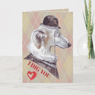 Cartes Pour Fêtes Annuelles Chanteur Je T'Ai Creusé