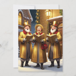 Cartes Pour Fêtes Annuelles Chanteurs de Noël