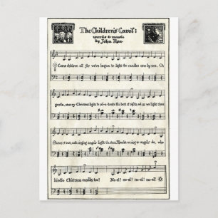 Cartes Pour Fêtes Annuelles Chants de Noël : La Carol des enfants