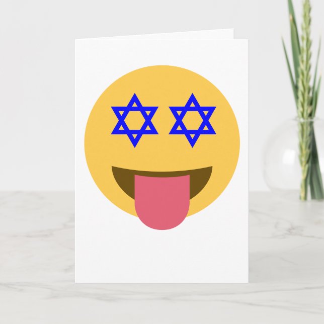 Cartes Pour Fêtes Annuelles chanukkah hanoukka emoji (Devant)