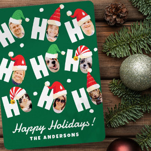 Cartes Pour Fêtes Annuelles Chapeaux de Père Noël mignons modernes neuf photos