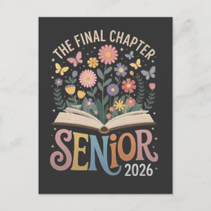 Cartes Pour Fêtes Annuelles Chapitre Final Fleur de graduation senior 2026